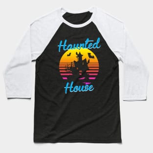 Haunted House Baseball T-Shirt